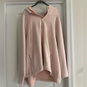 Athleta Cozy Karma 1/4 Zip Hoodie - Orchid Pink Heather - 2X